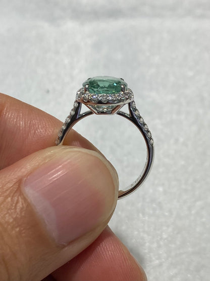 Natural Paraiba Tourmaline 3.12ct Ring