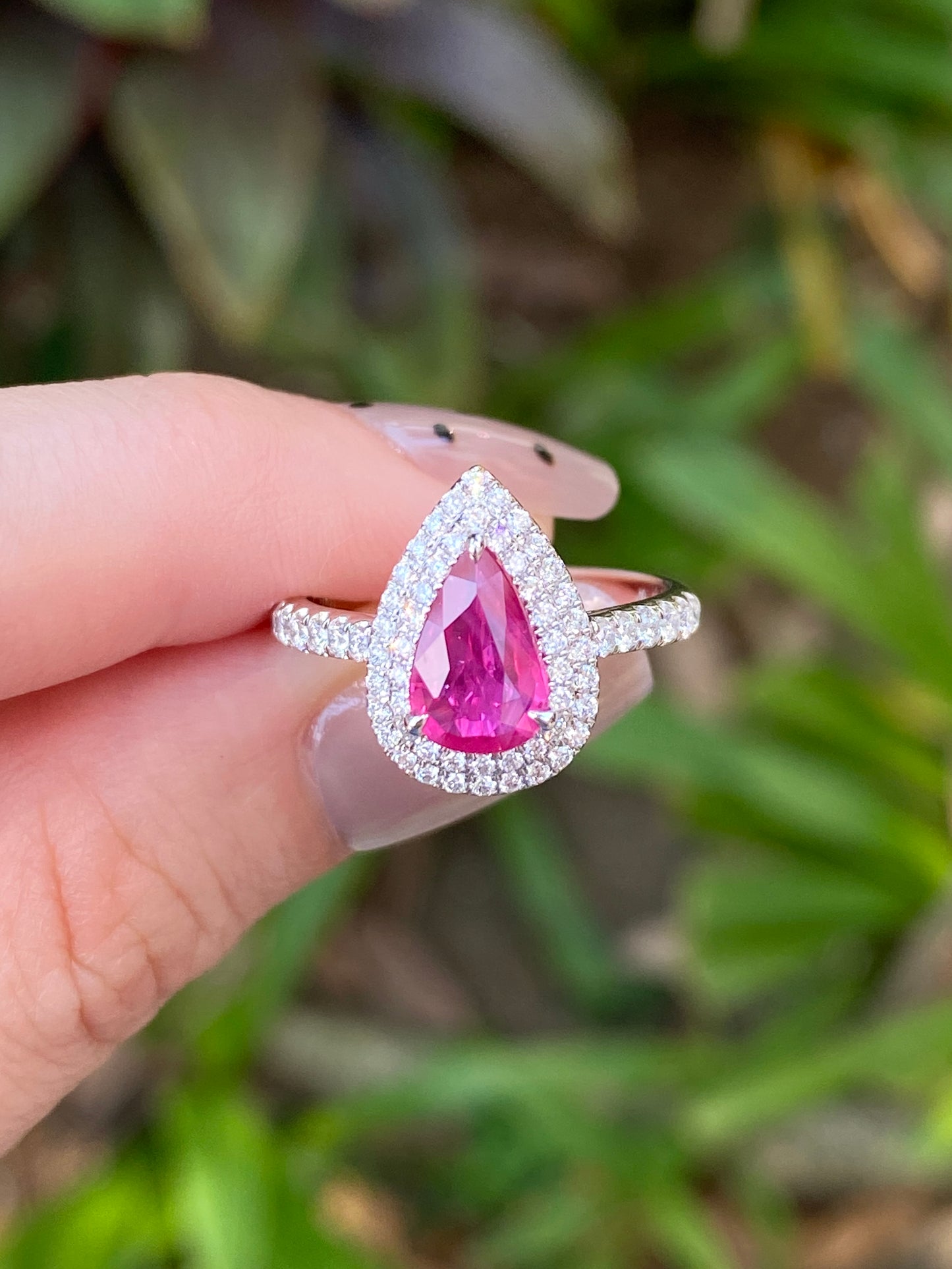 Natural Unheated Pigeon’s Blood Ruby 1.13ct Ring