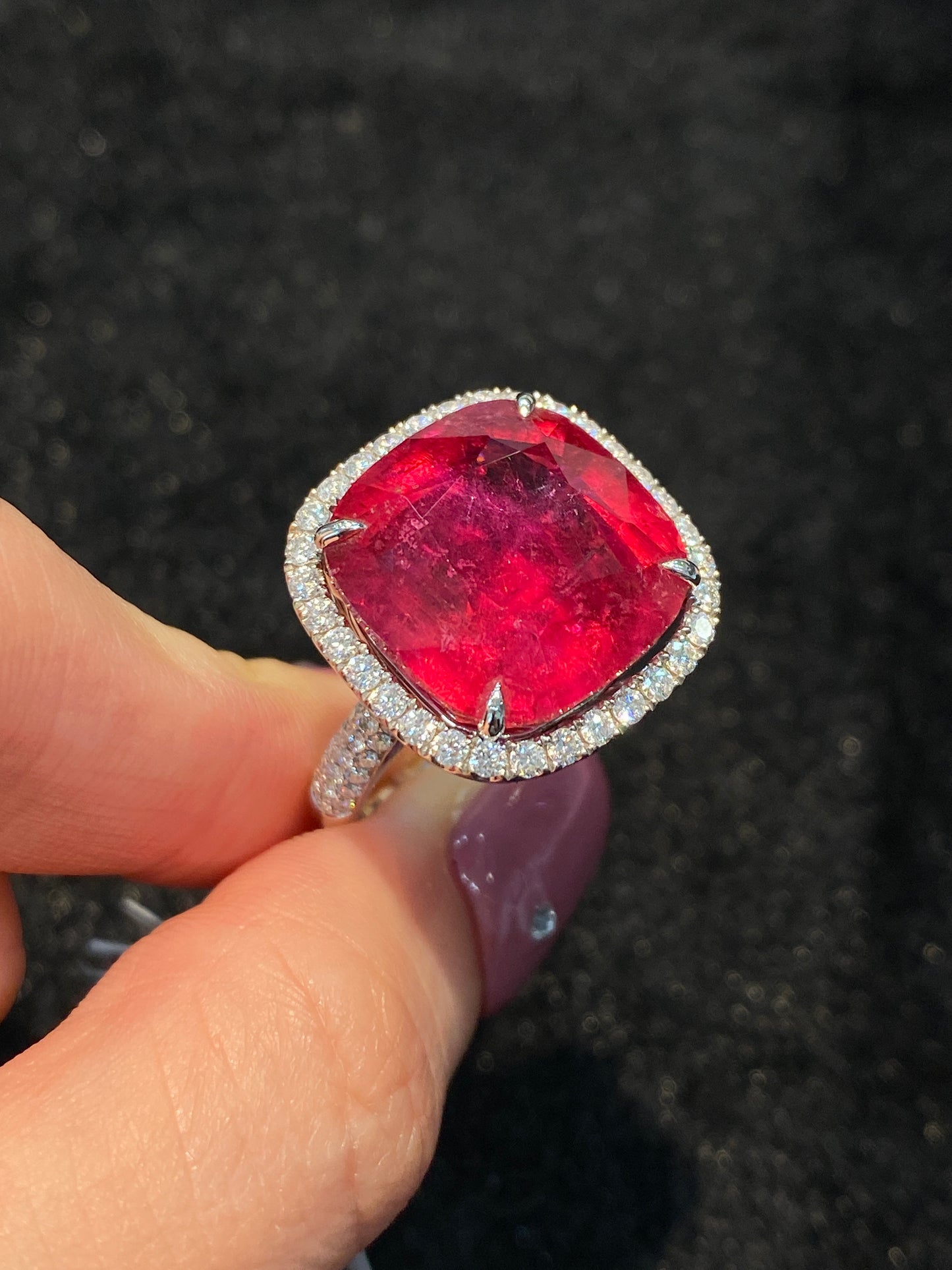 Natural Tourmaline 16.61ct Ring