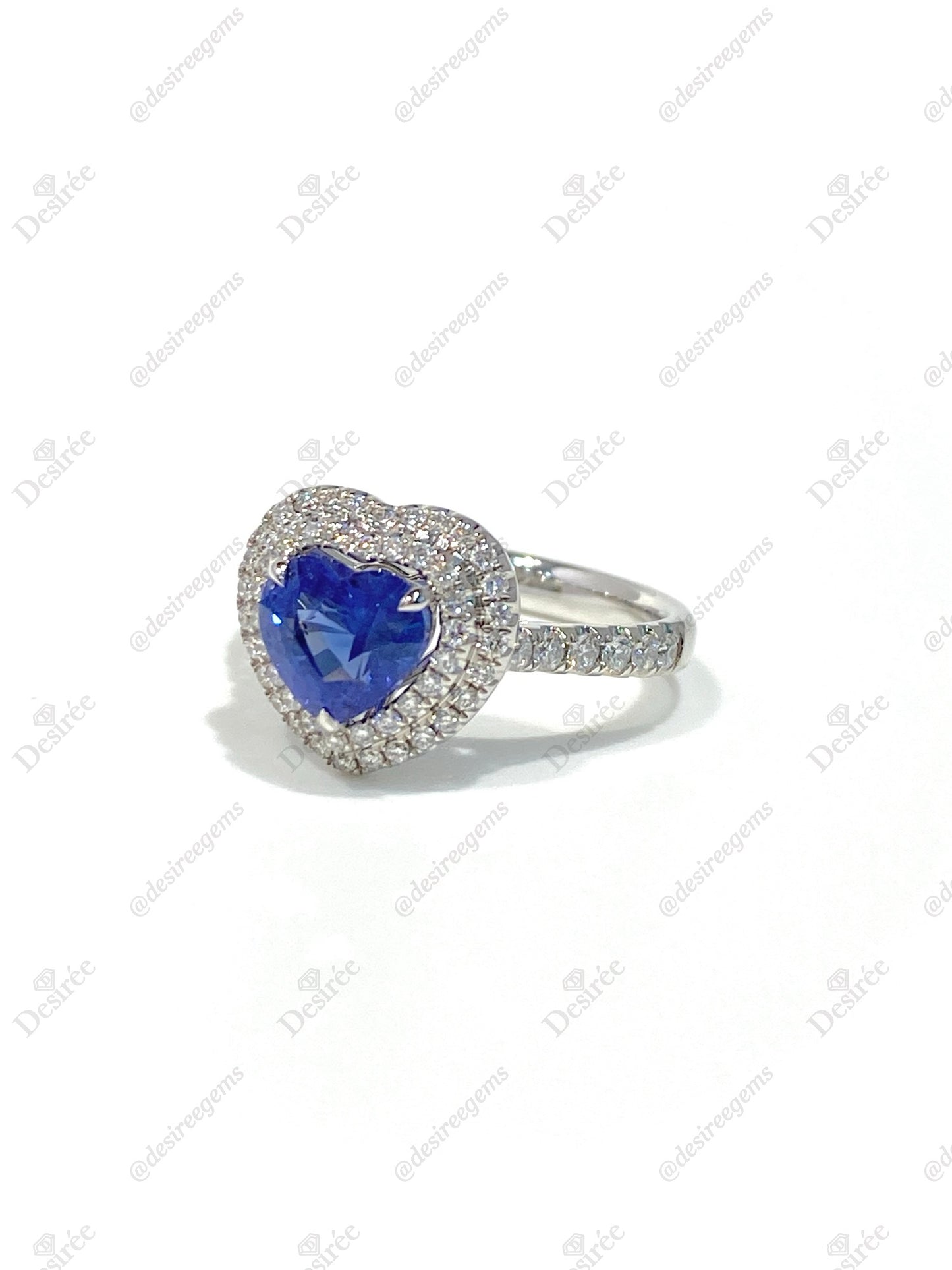 Natural Unheated Blue Sapphire 1.60ct Ring