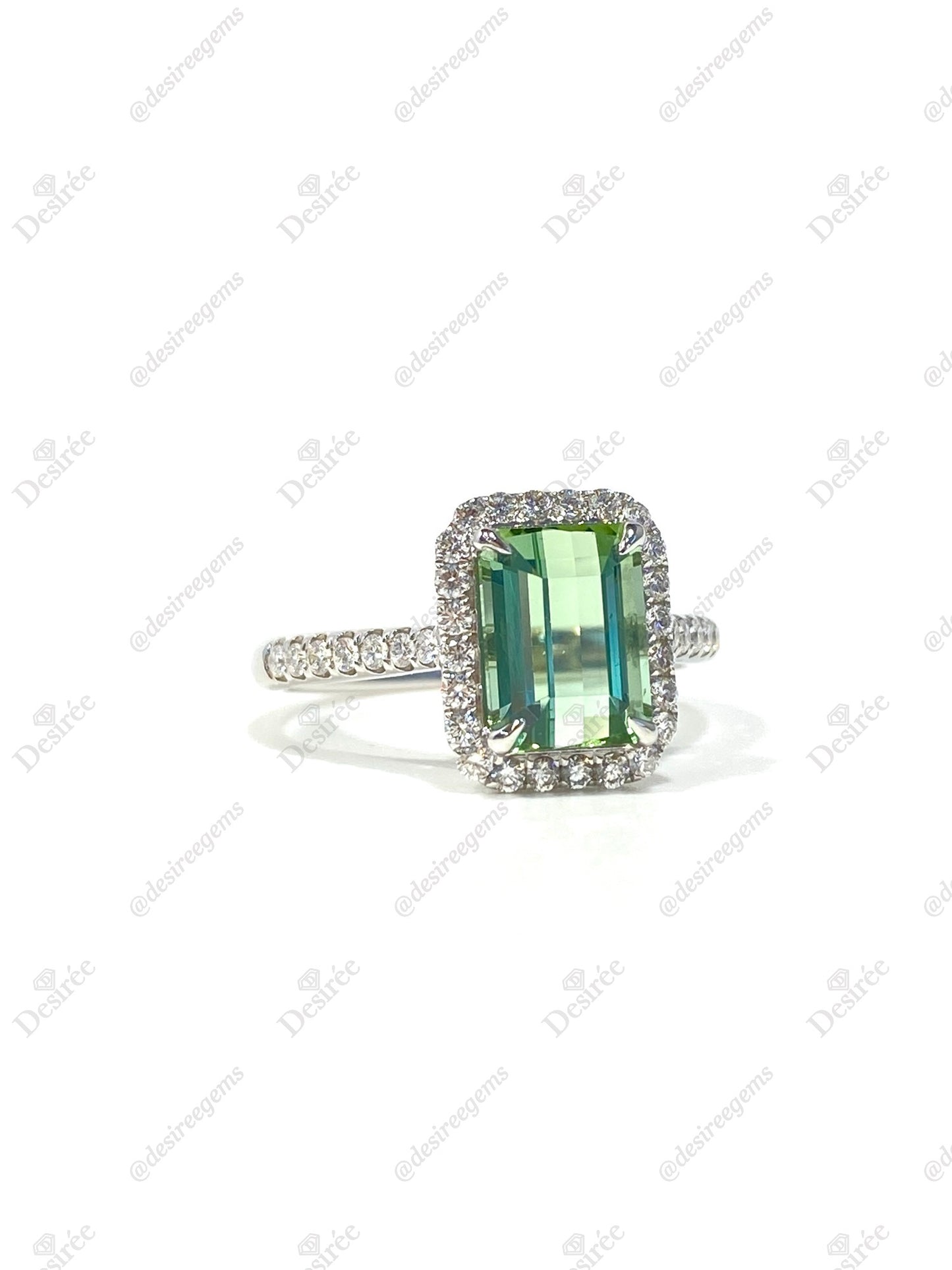 Natural Green Tourmaline 2.1ct Ring