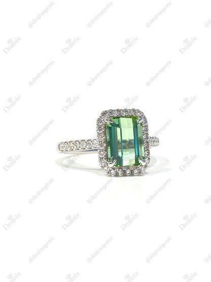 Natural Green Tourmaline 2.1ct Ring