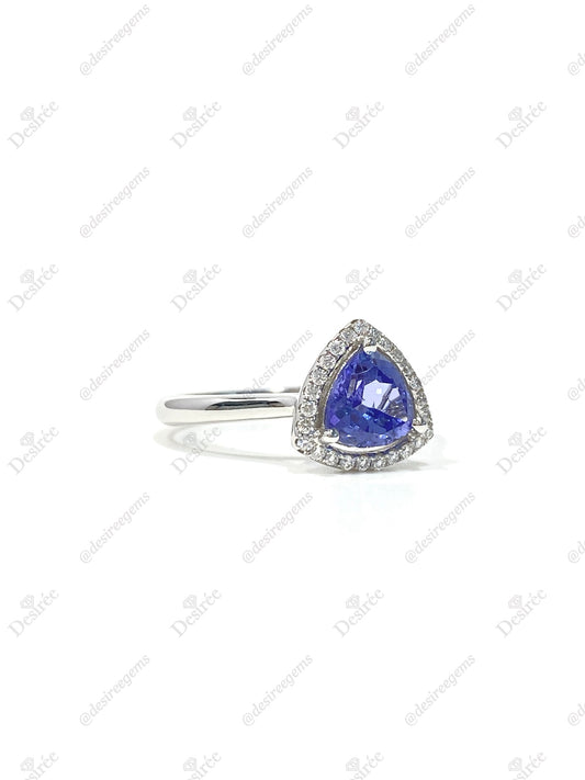Natural Tanzanite 1.18ct Ring