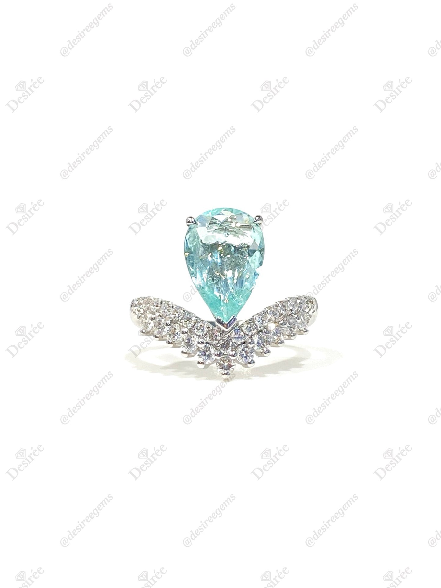 Natural Paraiba Tourmaline 1.67ct Ring