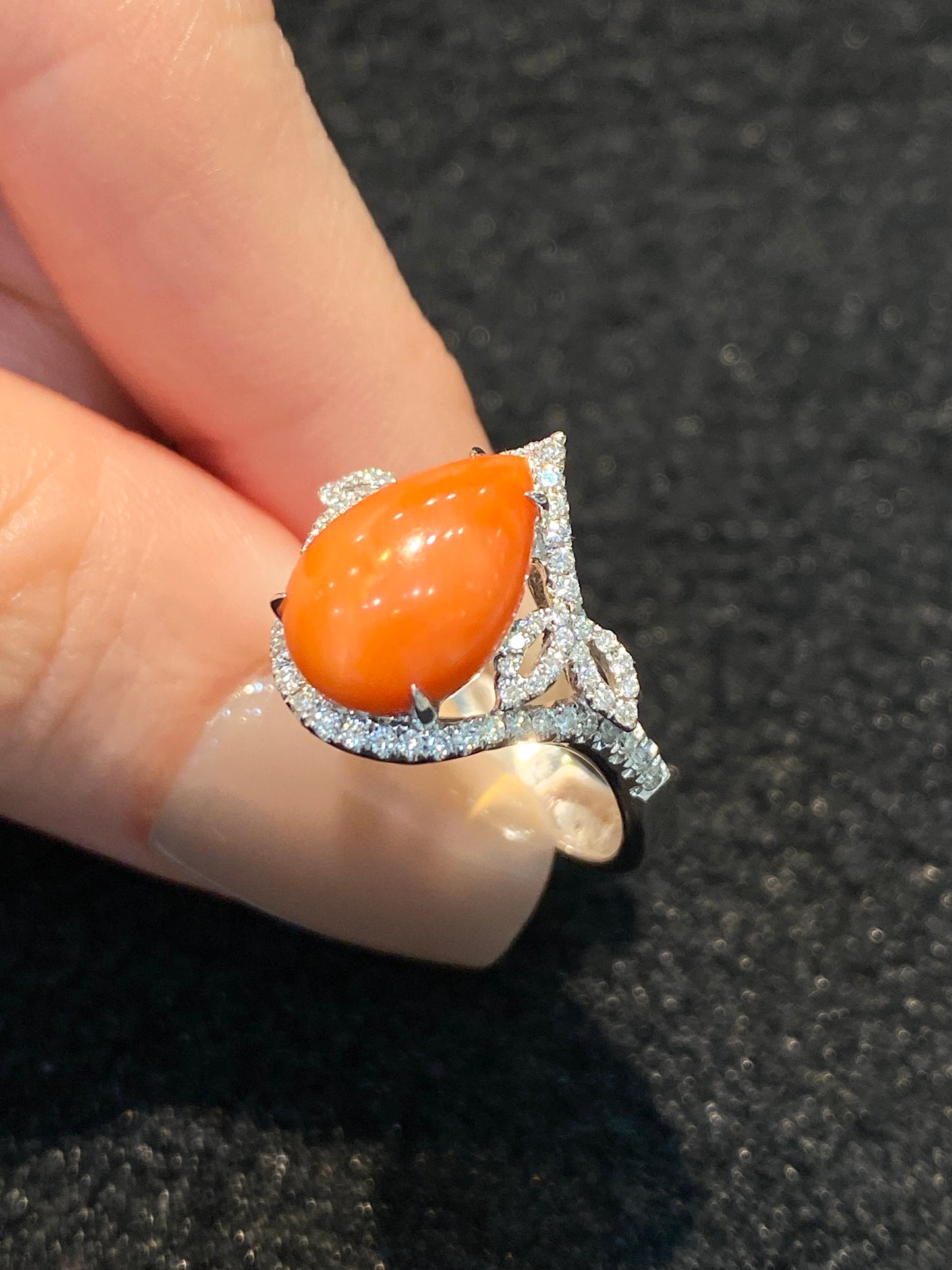 Natural Coral Ring