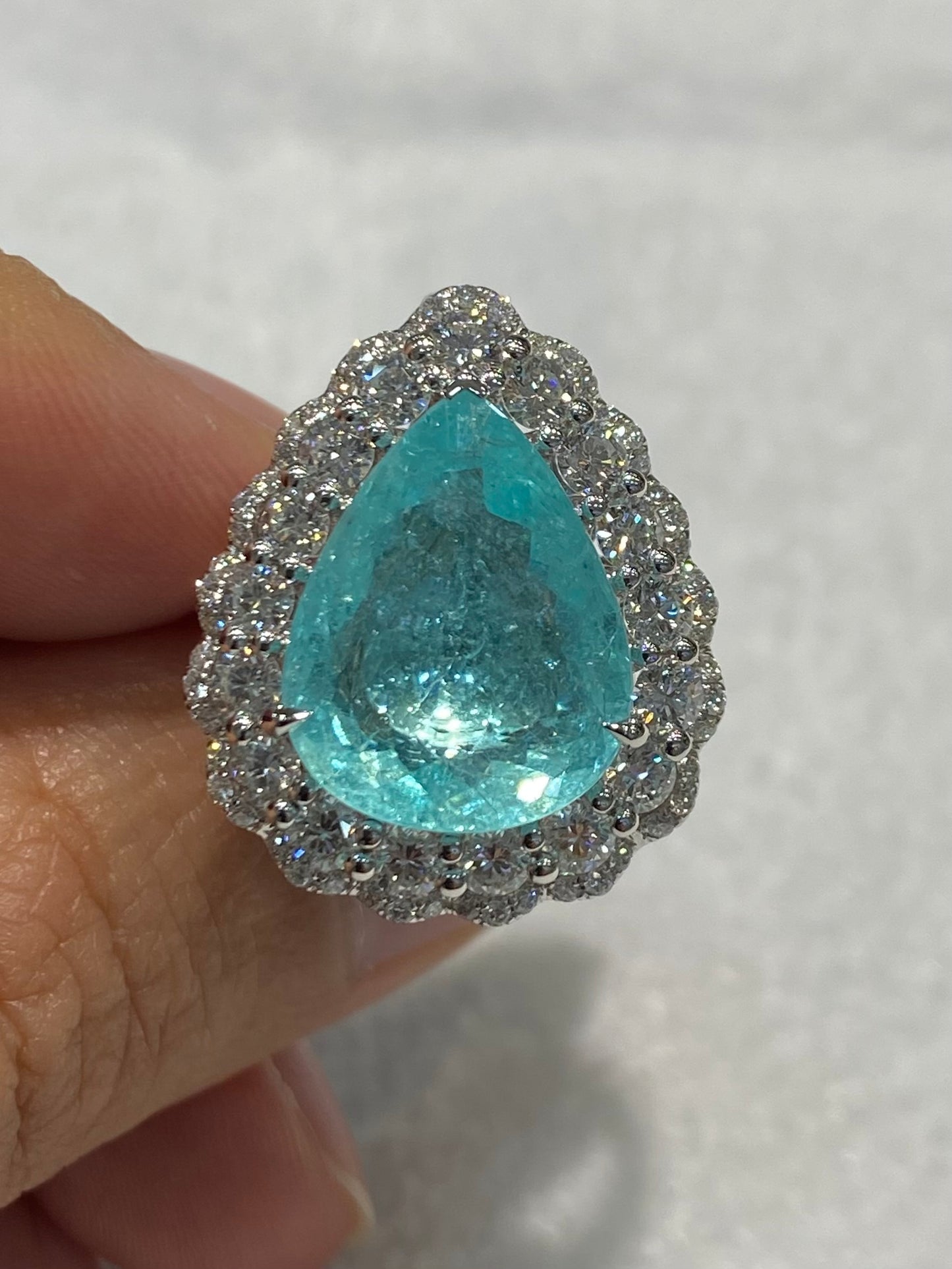 Natural Paraiba Tourmaline 9.09ct Ring / Pendant