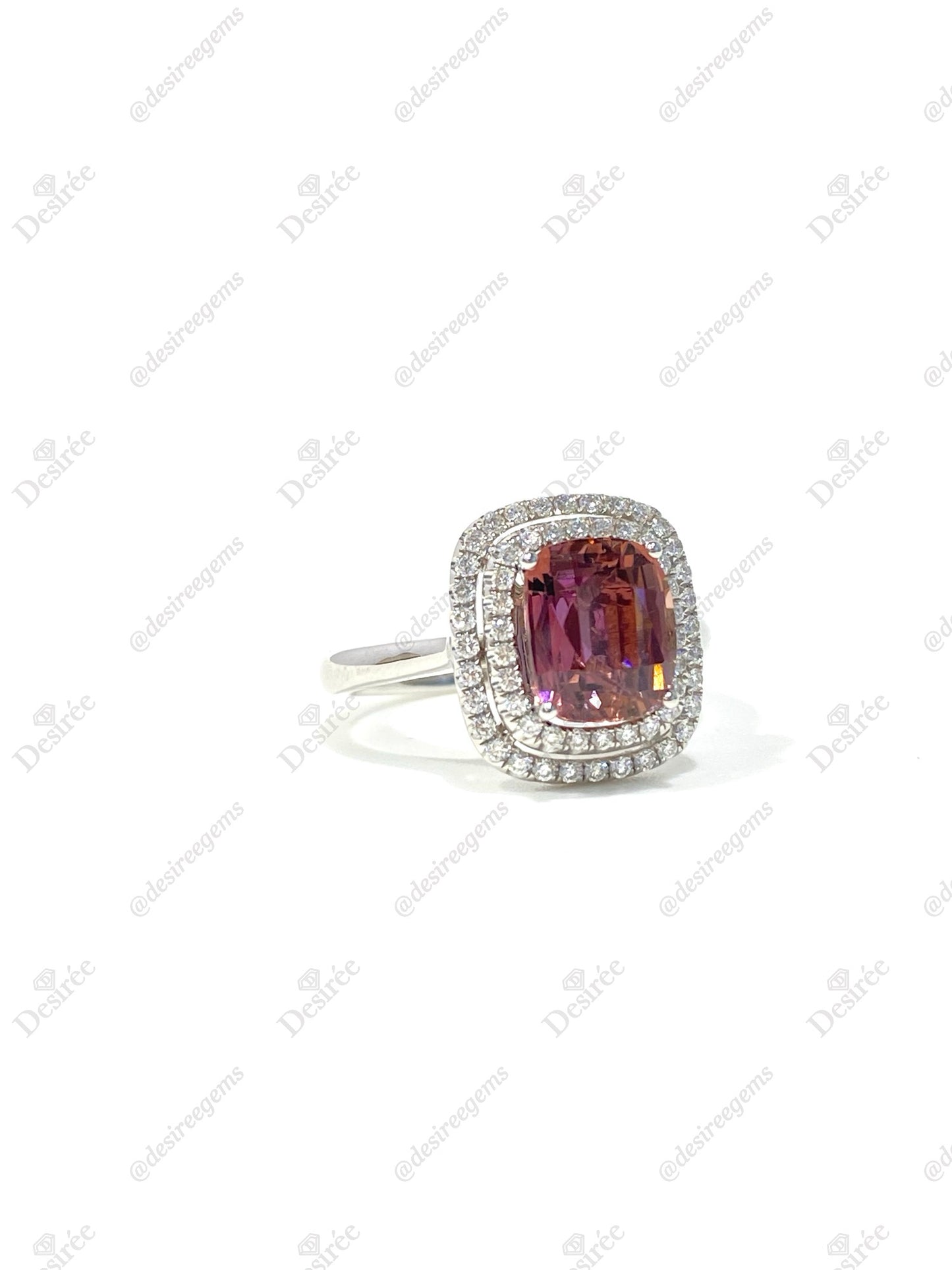 Natural Purplish Pink Tourmaline 1.90ct Ring