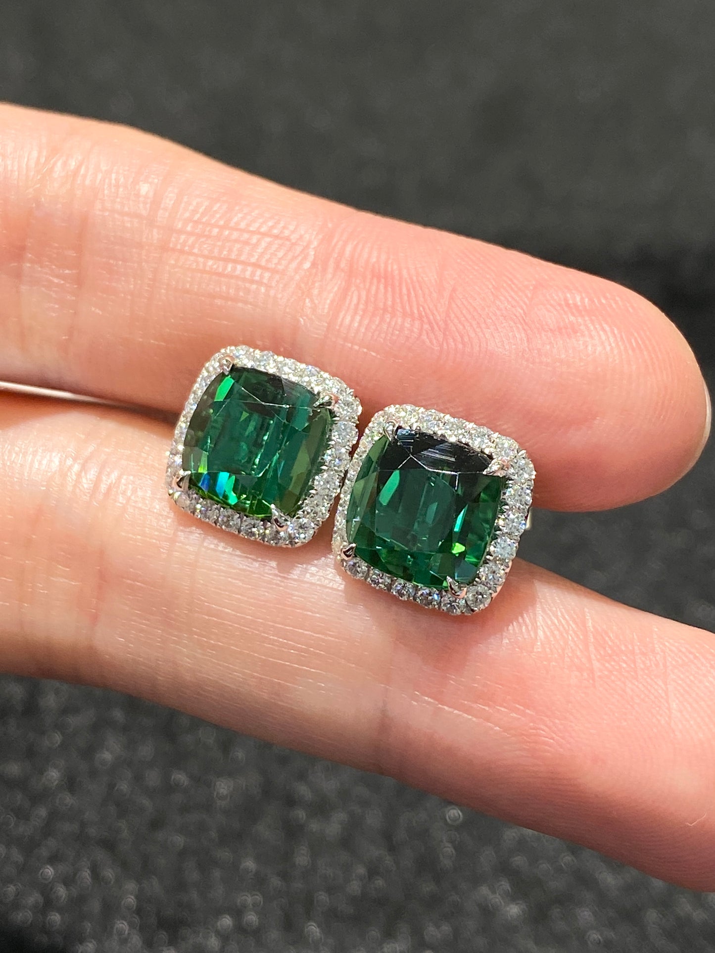 Natural Tourmaline 6.49ct Earrings