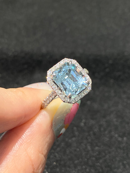 Natural Aquamarine 2.83ct Ring