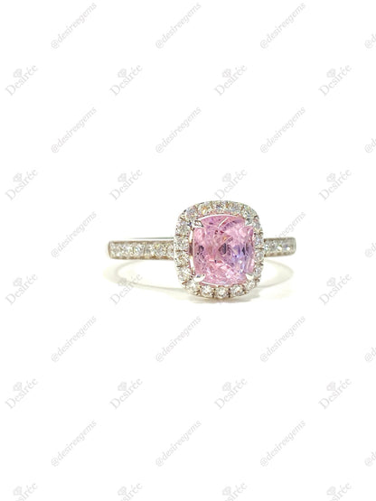 Natural Pink Spinel 1.45ct Ring