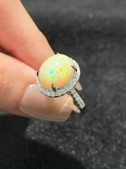 Natural Opal 3.09ct Ring