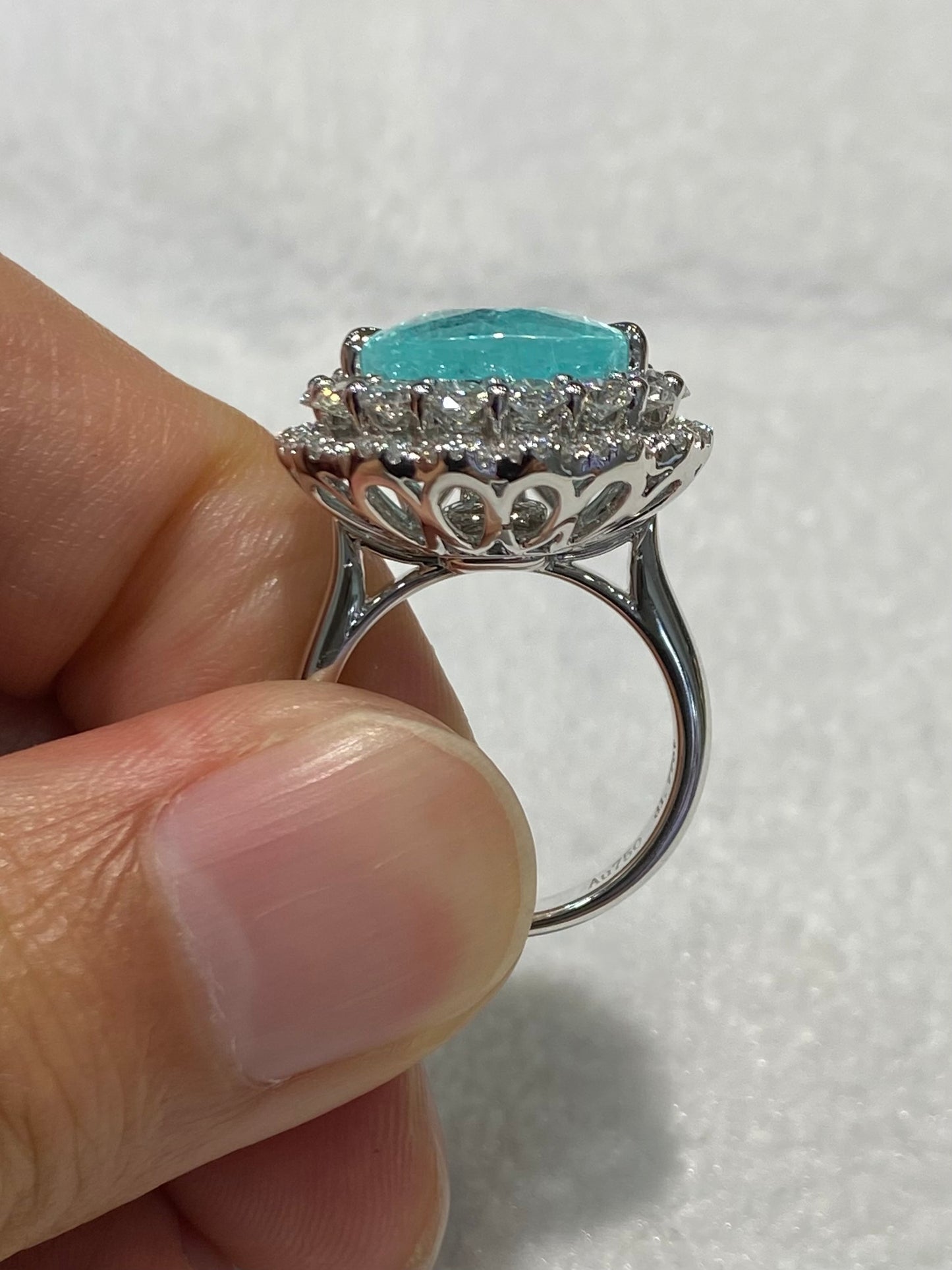 Natural Paraiba Tourmaline 9.09ct Ring / Pendant