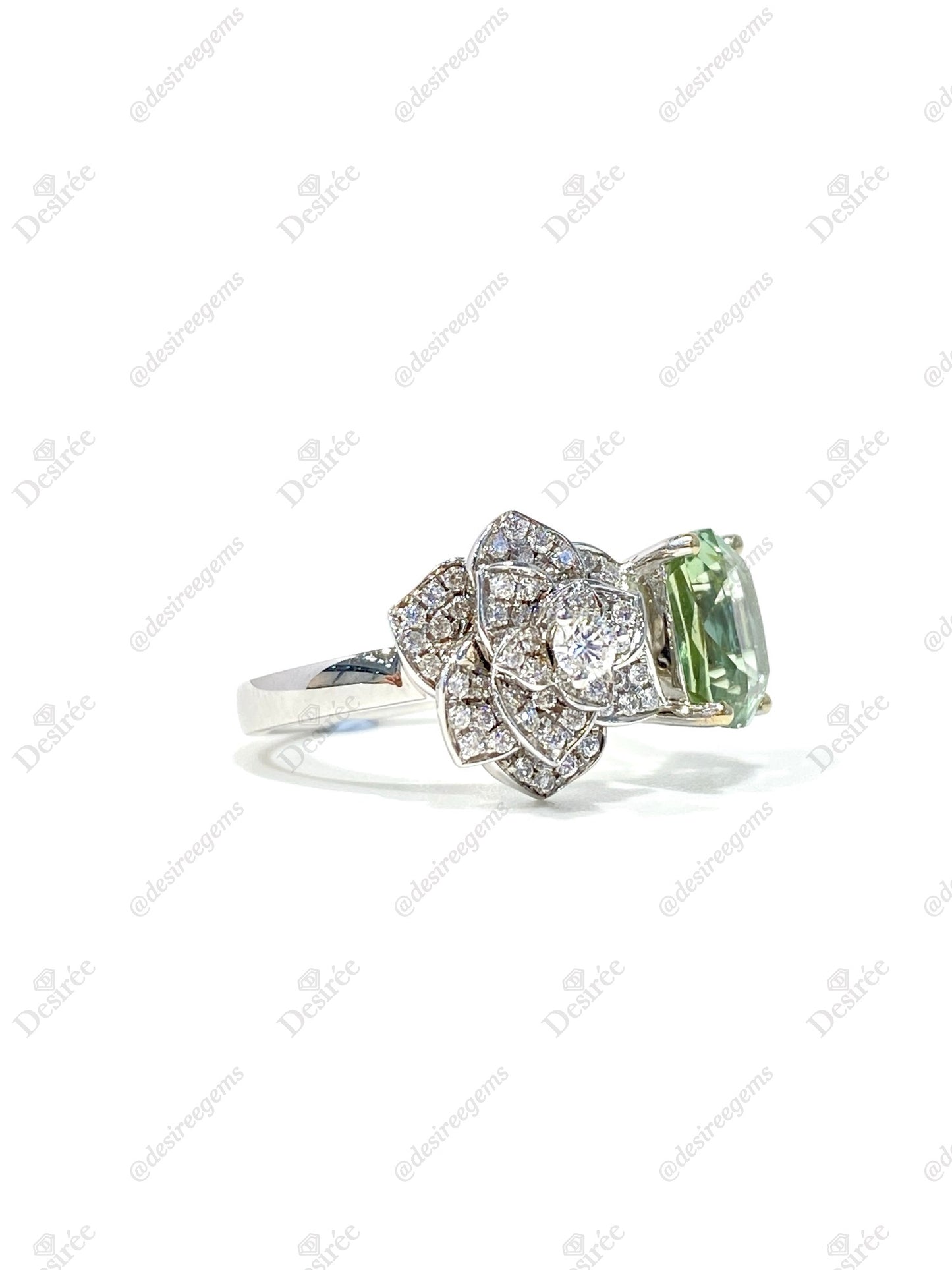 Natural Green Tourmaline 2.35ct Ring