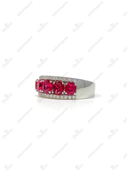 Natural Pink Spinel 1.74ct Ring