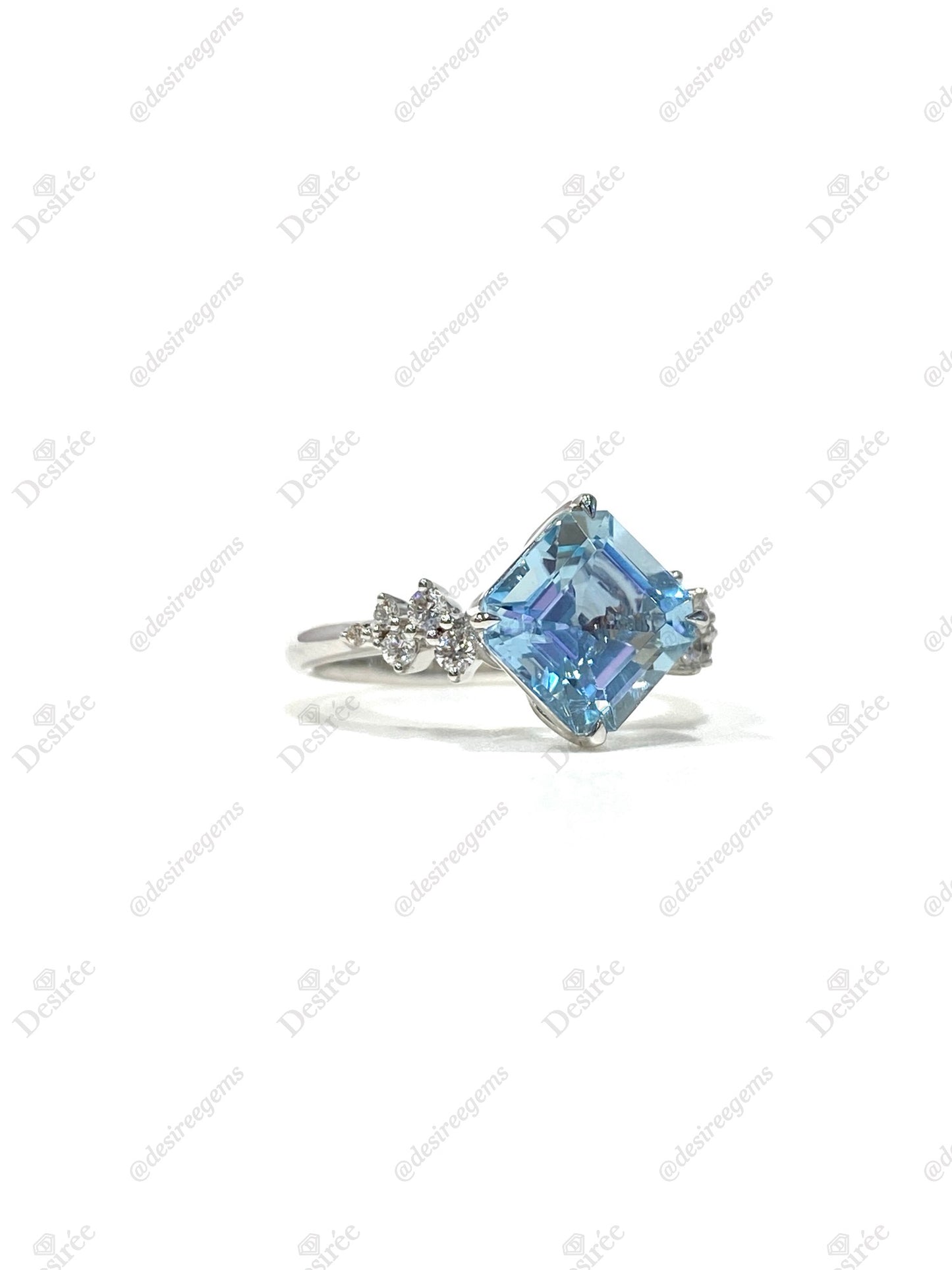 Natural Aquamarine 2.02ct Ring