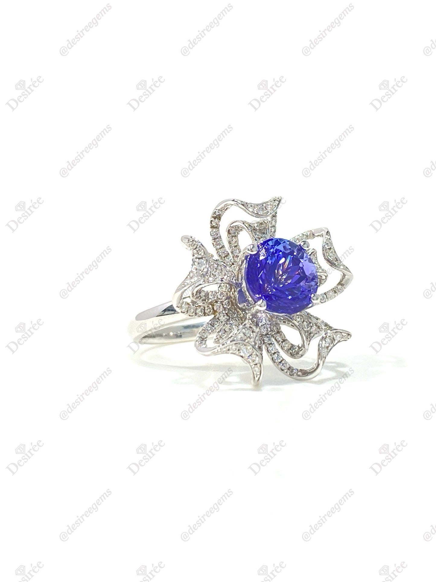 Natural Tanzanite 2.27ct Ring / Pendant 2 Way Wear Jewellery