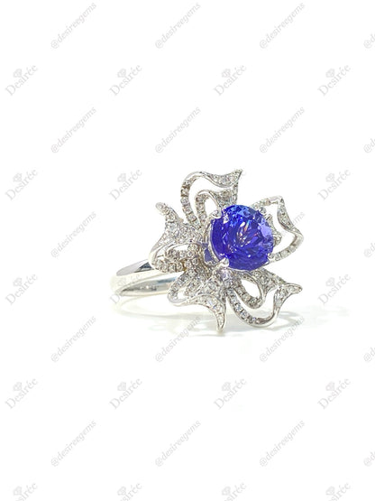 Natural Tanzanite 2.27ct Ring / Pendant 2 Way Wear Jewellery