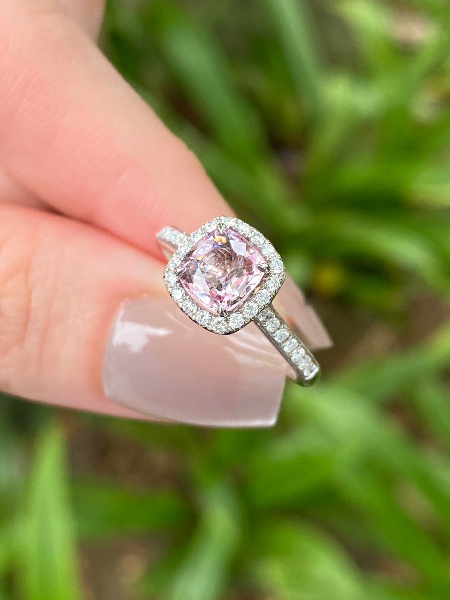 Natural Pink Spinel 1.05ct Ring