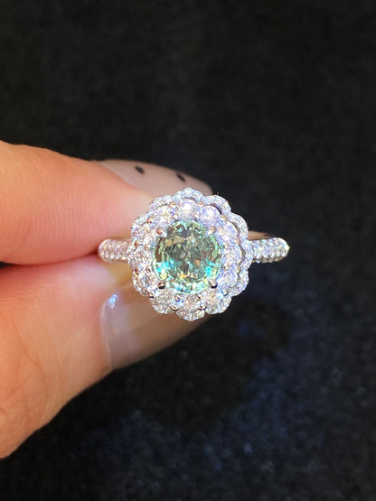 Natural Color Change Alexandrite 1.42ct Ring