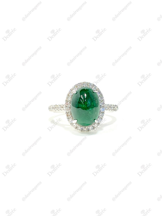 Natural Tsavorite Green Garnet 4.10ct Ring