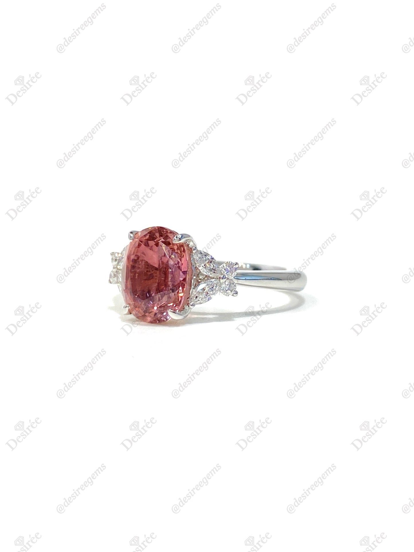 Natural Pink Tourmaline 2.18ct Ring