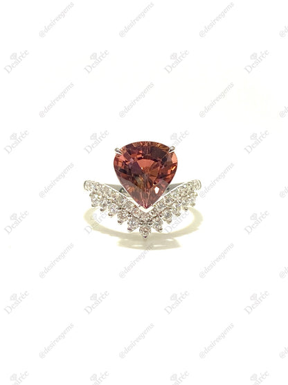 Natural Tourmaline 3.47ct Ring