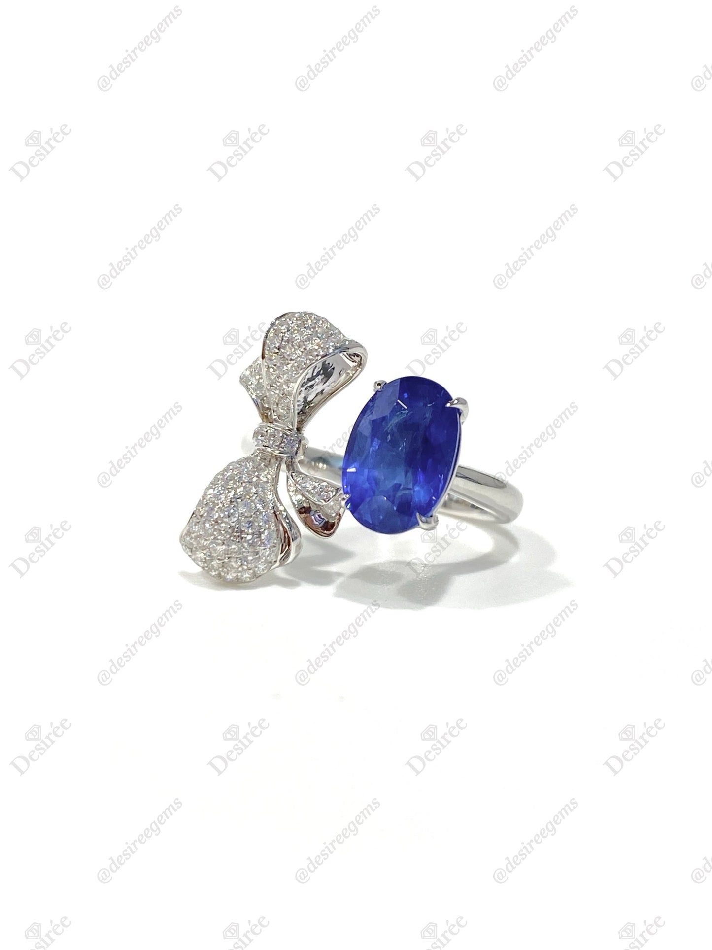 Natural Blue Sapphire 3.51ct Ring