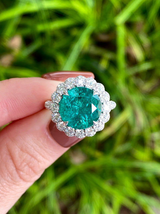 Natural Emerald 4.28ct Ring