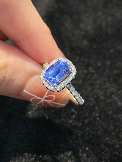 Natural Blue Sapphire Ring 2.13ct