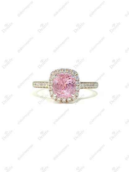 Natural Pink Spinel 1.45ct Ring