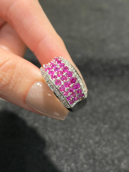 Natural Pink Sapphire 1.51ct Ring