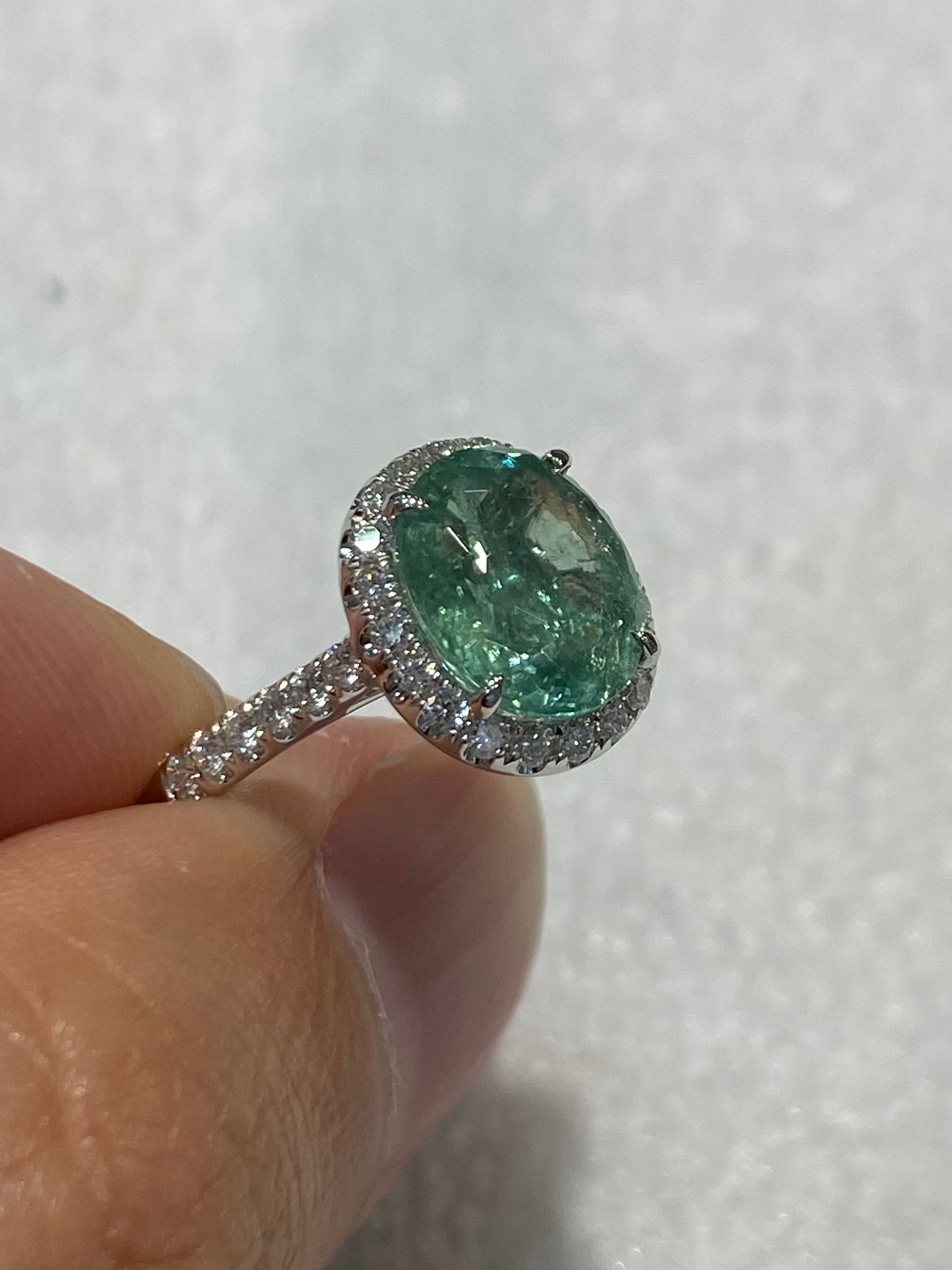 Natural Paraiba Tourmaline 3.12ct Ring
