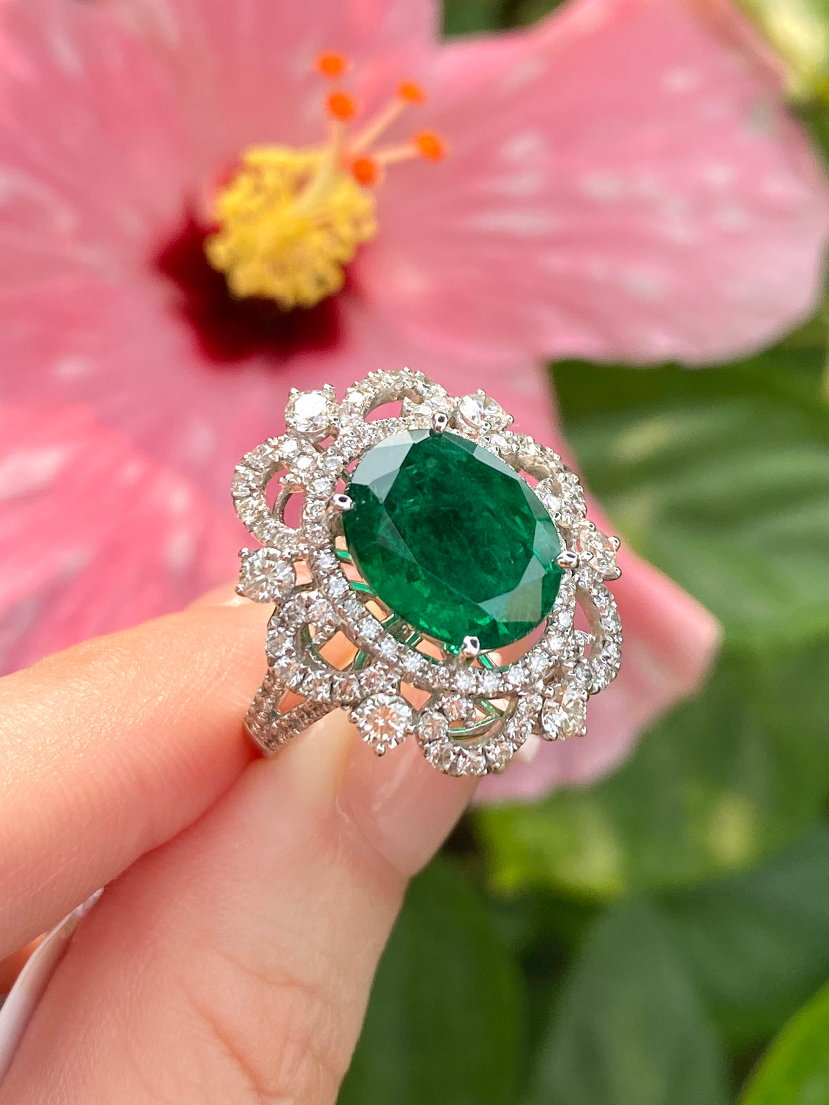 Natural Emerald 4.34ct Ring