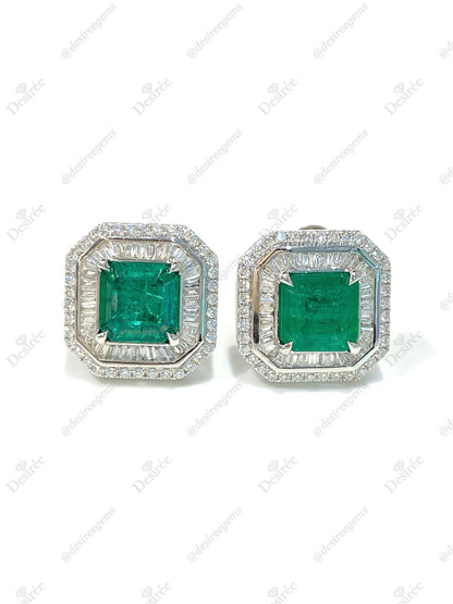 Natural Emerald 2.28ct Earrings