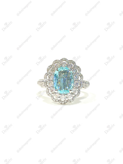 Natural Paraiba Tourmaline 1.28ct Ring