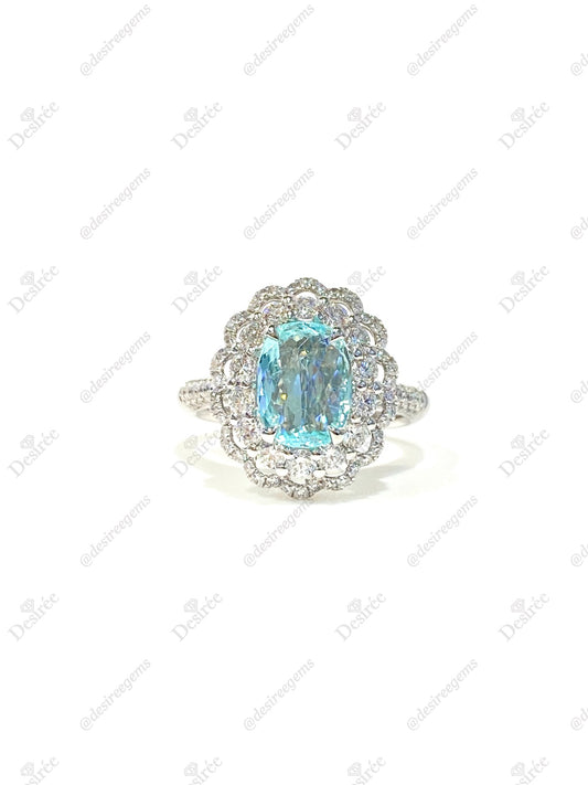 Natural Paraiba Tourmaline 1.28ct Ring
