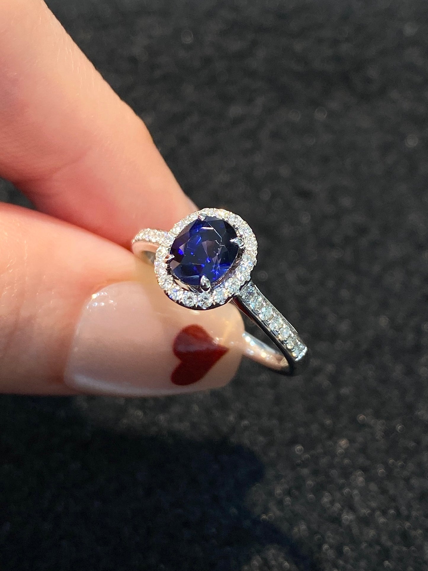 Natural Blue Sapphire 1.34ct Ring