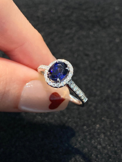 Natural Blue Sapphire 1.34ct Ring