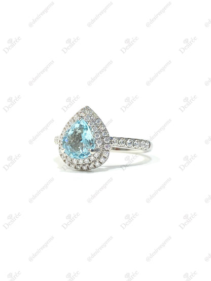 Natural Paraiba Tourmaline 1.00ct Ring