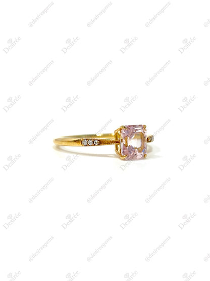 Natural Pink Tourmaline 1.01ct Ring