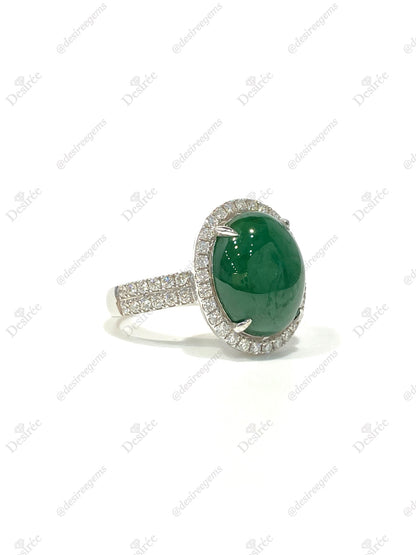 Natural Type A Jadeite Ring