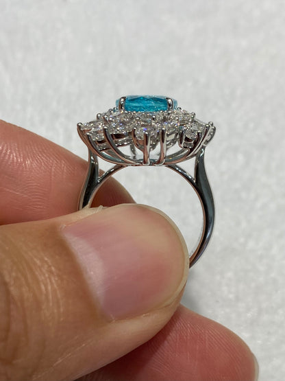 Natural Paraiba Tourmaline 3.32ct Ring