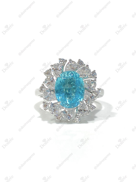 Natural Paraiba Tourmaline 2.63ct Ring