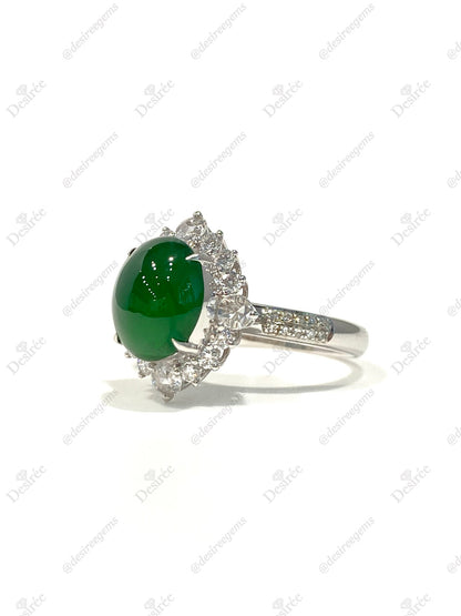 Natural Type A Jadeite Ring