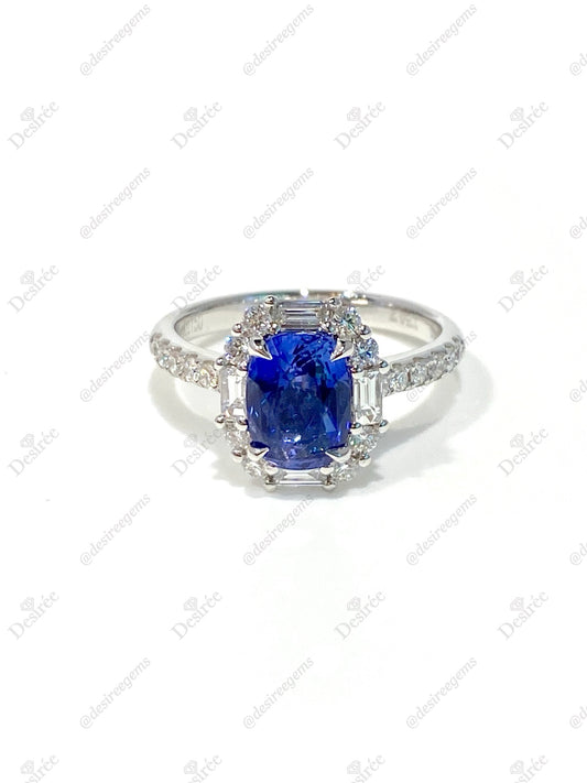 Natural Blue Sapphire 2.04ct Ring