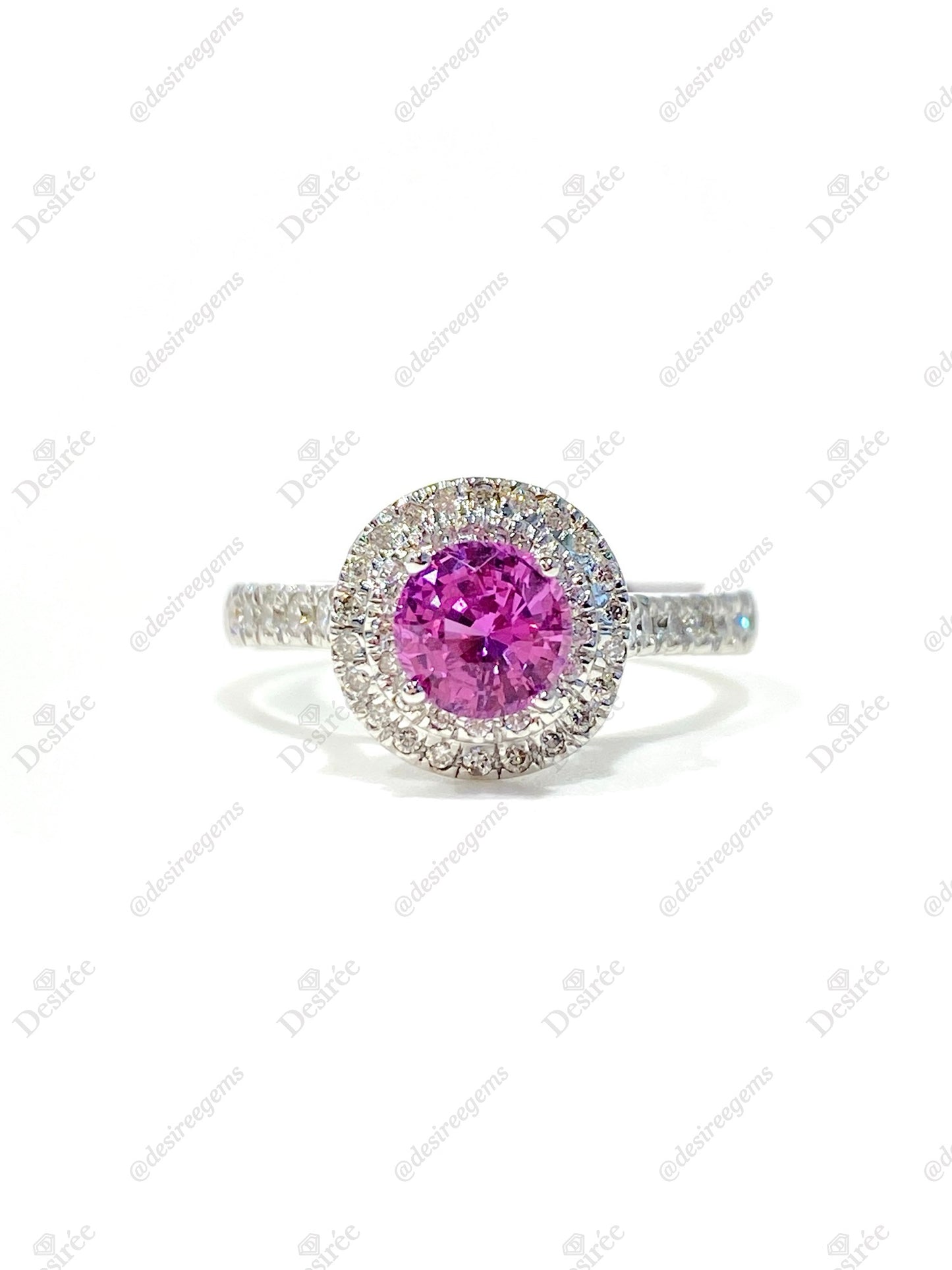 Natural Pink Sapphire 1.05ct Ring