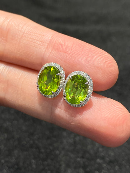 Natural Peridot 4.25ct Earrings