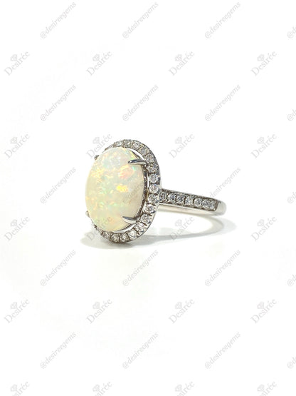 Natural Australian Opal 2.44ct Ring