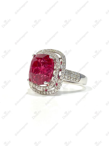 Natural Mahenge Pink Spinel 7.42ct Ring