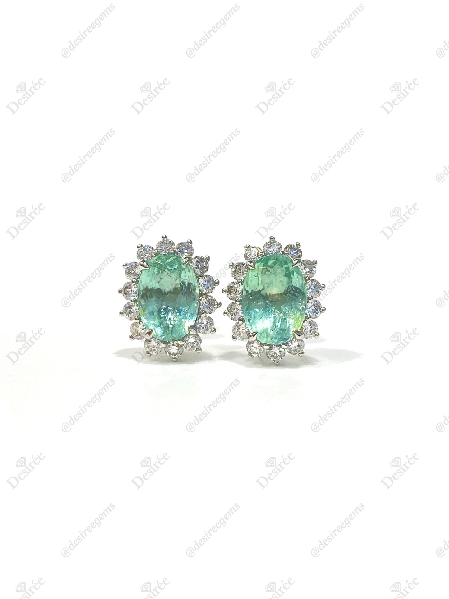 Natural Paraiba Tourmaline 3.04ct Earrings